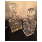 Crystal decanters from Poland