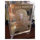 Mickey mantle bronze card
