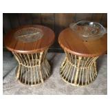 rattan end tables