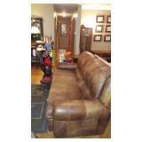 Dual Leather recling couch