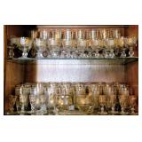 Libbey gold leaf frosted glassware / barware