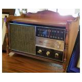 RCA Victor AM/FM Radio Solid State Maple Wood Console