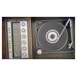 RCA Victor AM/FM Radio Solid State Maple Wood Console