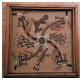 Hunting People and sacred plants st michaels az sand painting