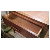 Lane Rhythm Mid-Century Modern Walnut End Table Nightstand inside