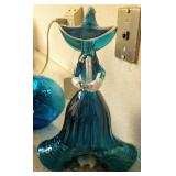 Blown Glass Art Fancy Woman