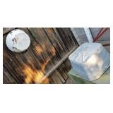 Enamel and Square Buckets