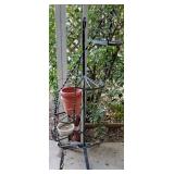 Wrought Iron Spiral staircase style Plant Stand