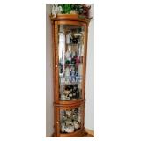 Corner Curio with Tea Sets