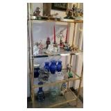 Metal and Glass Shelves and Decor