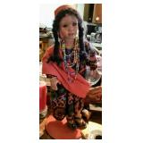 Native American Bisque doll Porcelain