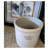 Blue Crown 2 Stoneware Crock 