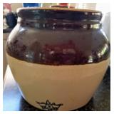 Blue Crown 3 Bean Pot 