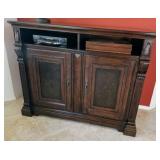 Media Chest Dark Brown Finish B687-39