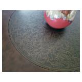 Round Cocktail Table Dark Brown Finish T382-8 Top