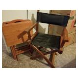 TV Trays and Directors Chair 