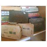 Old Metal Case First Aid Kits 