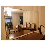 Large Glass Mirror with Beveled edges 