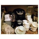 Keurig coffee maker, Crops power X plus & Dishes 