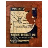 Mid Century Norquist Folding Table with leaf 