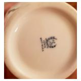 Linux porcelain vase with roses green label 