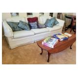 Sleeper Sofa and Cherry Drop Leaf Coffee Table 