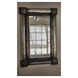 Embossed Metal Frame Wall Mirror