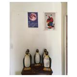 papier mache penguins