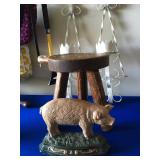 joint stool and pig doorstop