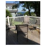 set of 8 stacking deck chairs