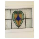 stained glass pieces