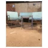 Outdoor set with cushions