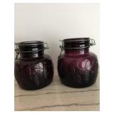 amethyst storage jars