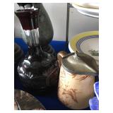 antique glass and china