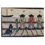 Wonderful hooked mat