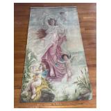 Victorian painting on fabric