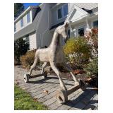 wooden folk art horse