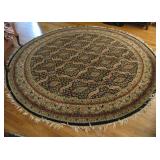 Large round area rug