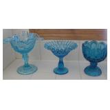 Beautiful Blue Glass Pieces 