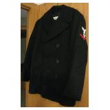 1940s Navy Wool Coat 