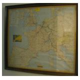 Vintage Map of Europe