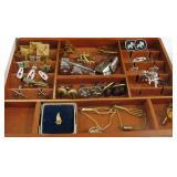 Vintage Cuff Links Tie Clips 