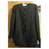 Womens Beaded Skirt Suit 