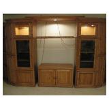 Entertainment Center Oak 