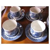 Churchill Willow Cups and Saucers 