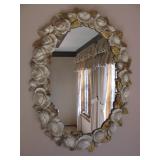 Pretty Oval Rose Mirror 