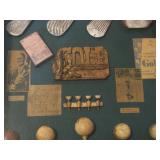 Framed Decorating Golf Memorabilia 