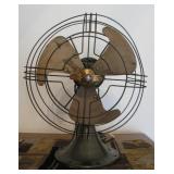 Antique Brass Blade Fan 
