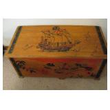 Antique Wood Toy Box 