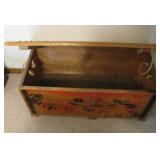 Antique Wood Toy Box 